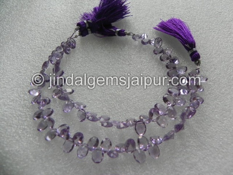 Amethyst Cut Oval Beads